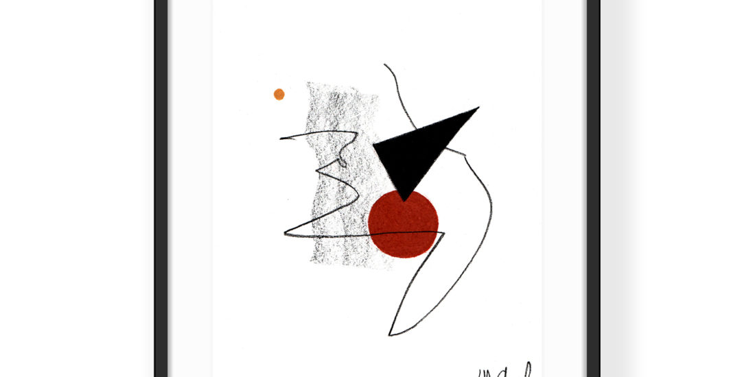 oeuvre d'art dessin craie minimalism 1