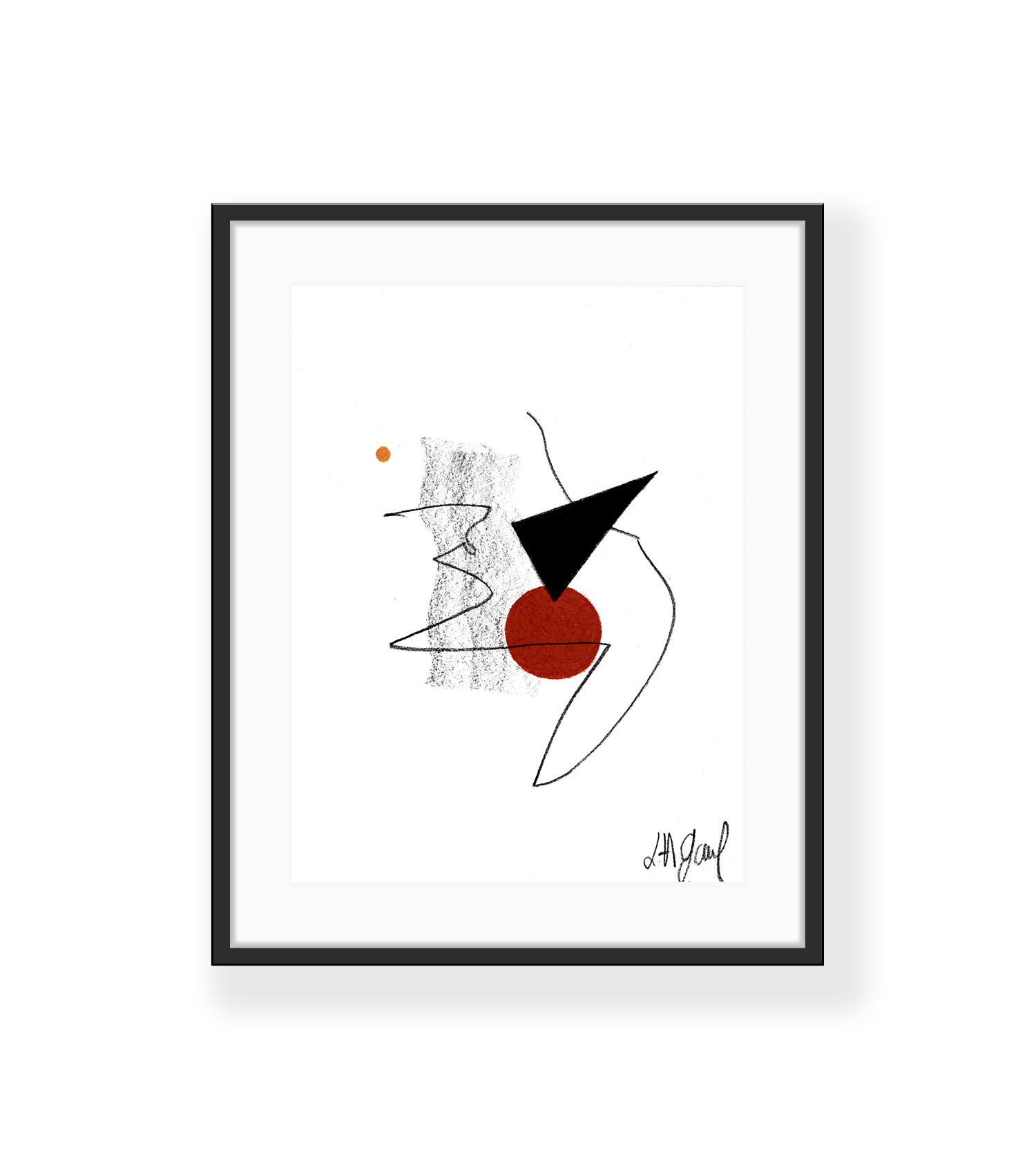 oeuvre d'art dessin craie minimalism 1